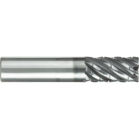 Picture of Gorilla Mill GMHTCB34R7060	 Dia 3/4" SH 0.7500 LOC 1.50 OAL 4.00 End Mill Carbide TiAlN Single End Corner Radius0.0600 1.52mm BABOON CHIMPBREAKER